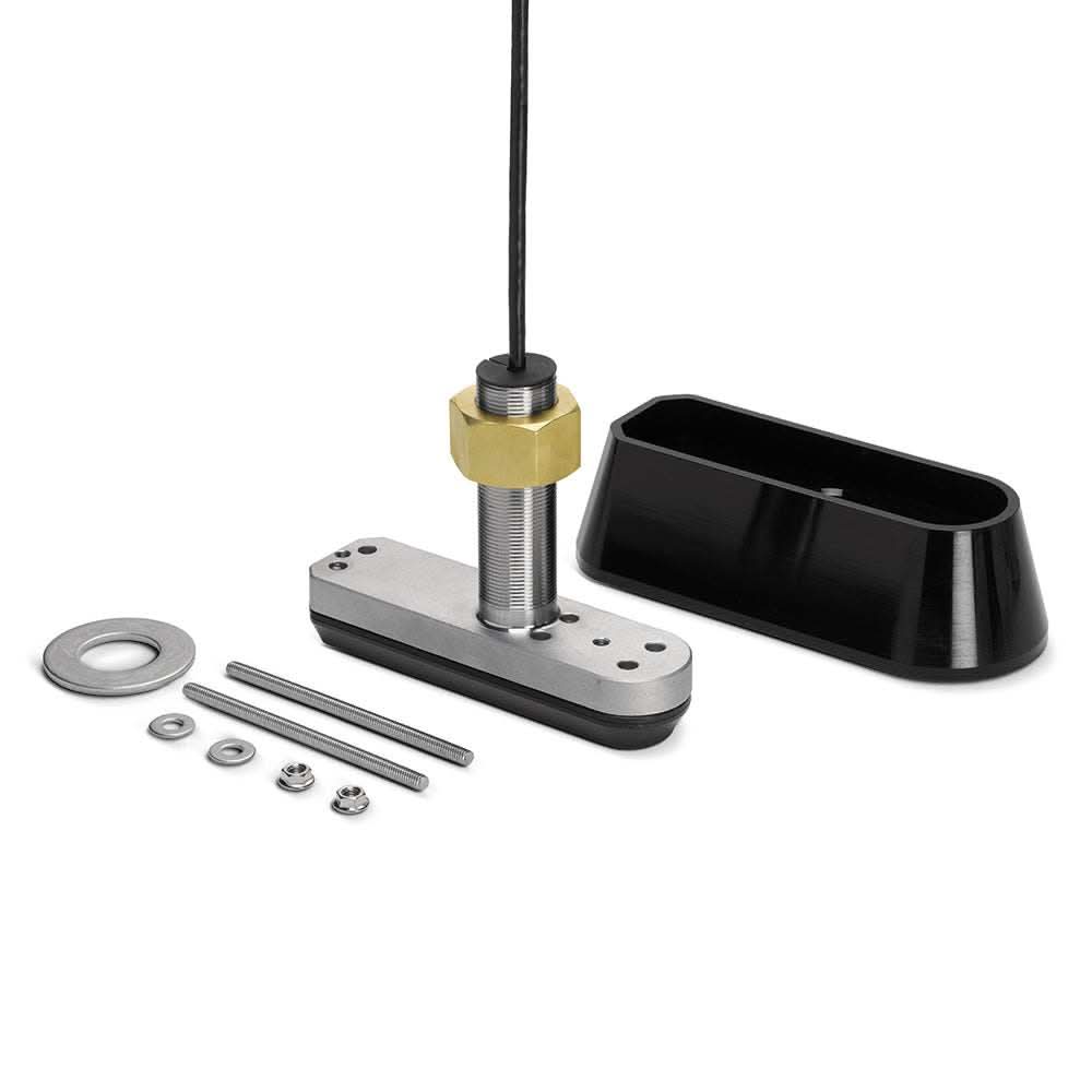 Humminbird SSTH 14 HW MSI+ stainless steel MEGA thru-hull transducer with 14-pin connector and installation hardware