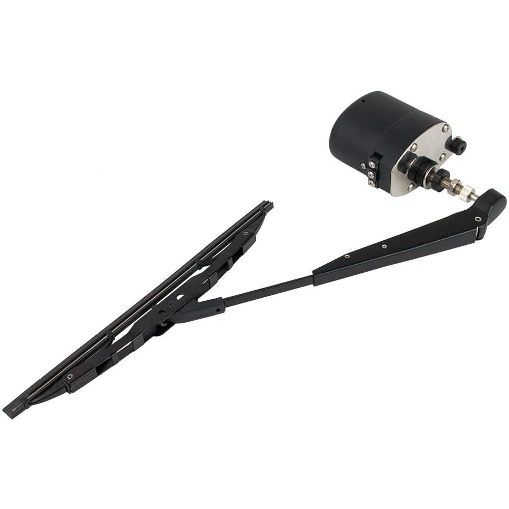 Sea-Dog Standard Wiper Motor Kit 2-1/2 inch with adjustable arm and curved blade, powder coated aluminum and stainless steel construction