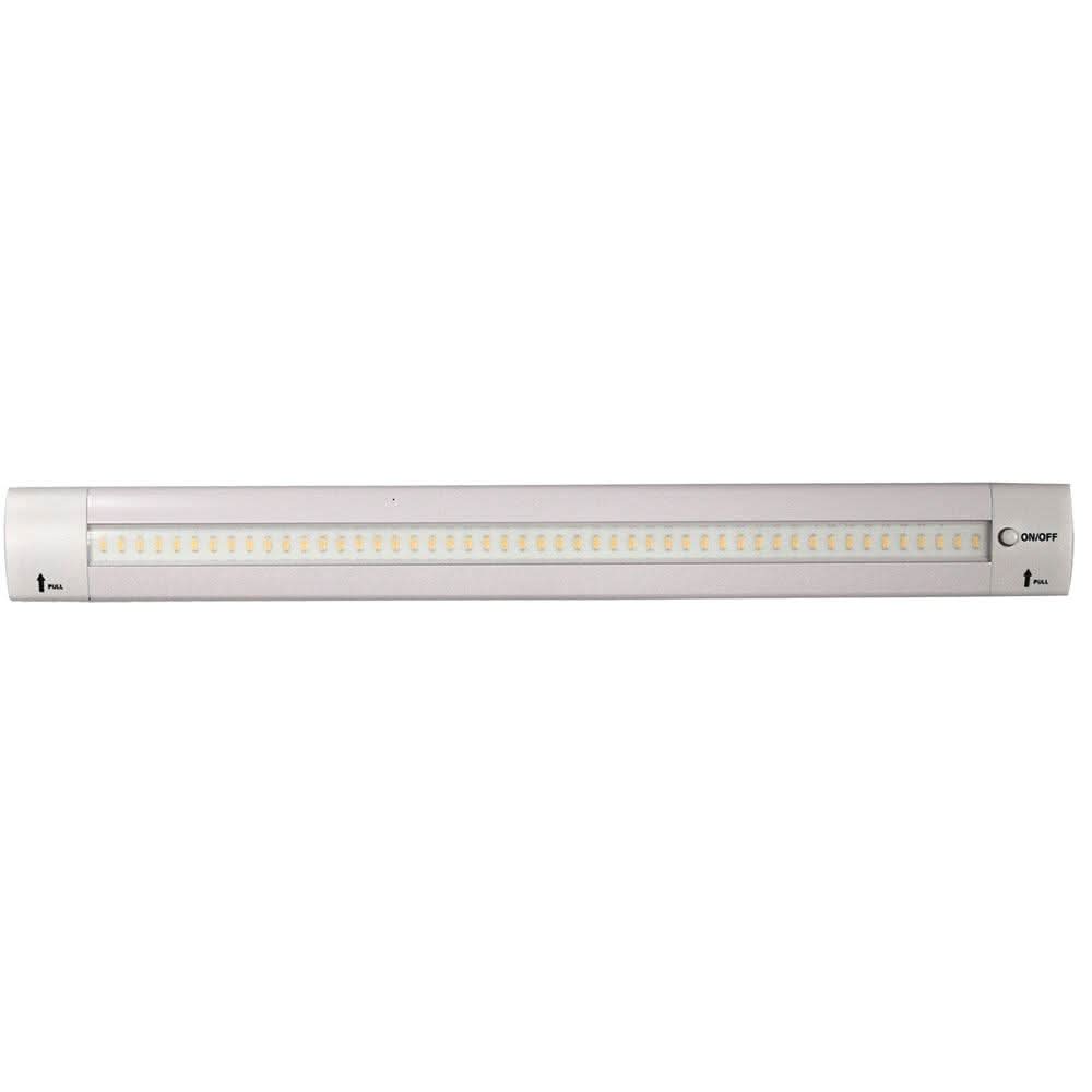 Lunasea 12" adjustable angle warm white LED light bar with push button switch and 12VDC power
