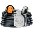 SmartPlug RV Kit 30 Amp 30' Dual Configuration Cordset - Black (SPX X Park Power) & Stainless Steel Inlet - R30303BM30NT