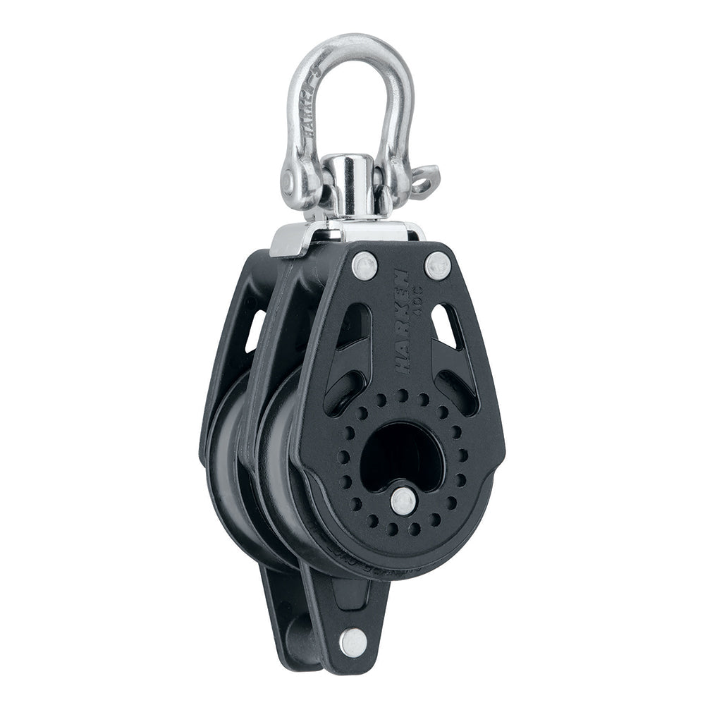 Harken 40mm Carbo Air Double Swivel Block with Becket - 2639