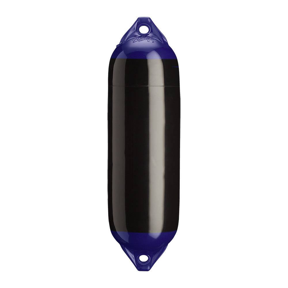 Polyform F-02 black twin eye boat fender 7.5 x 26 inches marine protection