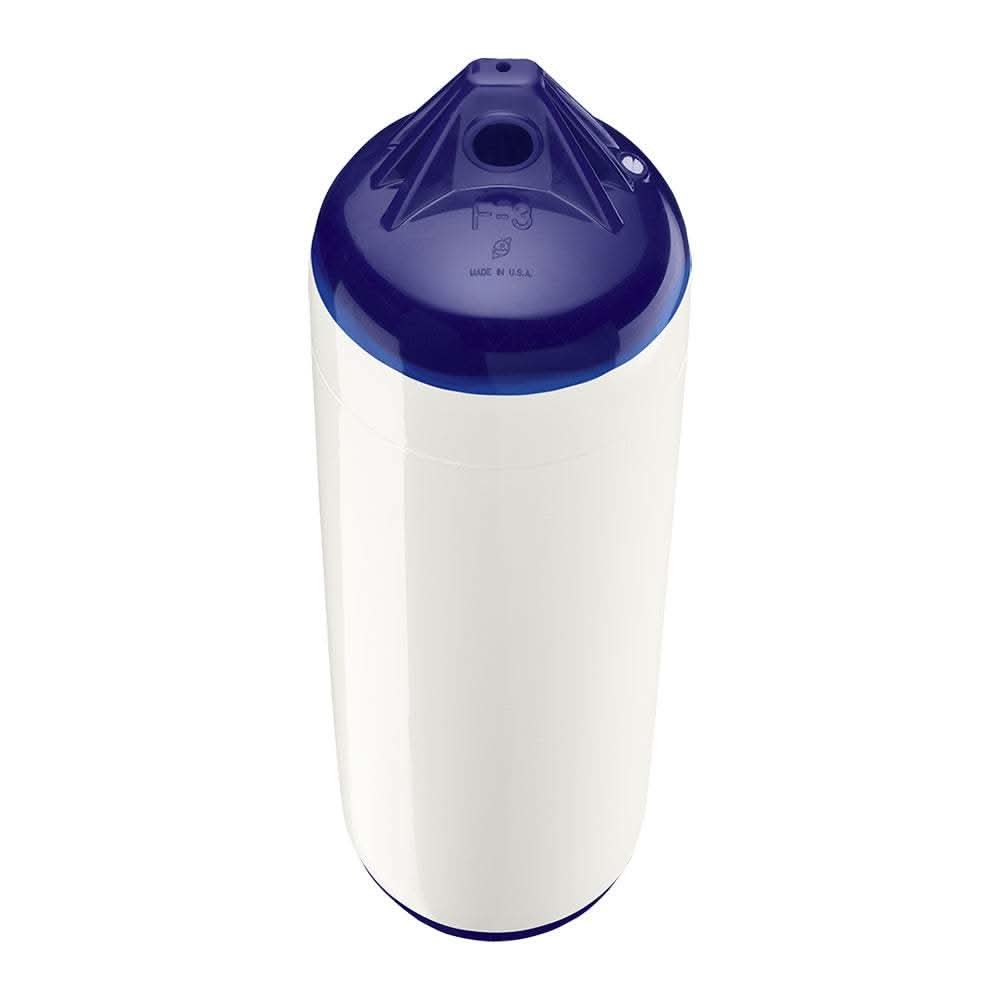 Polyform F-3 Twin Eye Fender white 8.2 by 30 inches marine boat protection fender