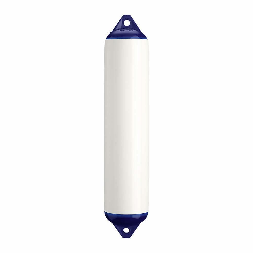 Polyform F-4 white twin eye boat fender 8.5 by 40.5 inches