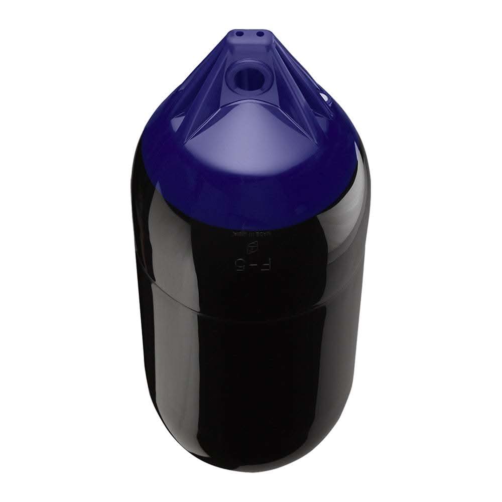 Polyform F-5 black twin eye boat fender 11x30 inches marine protection