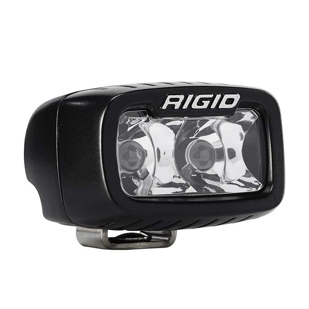 RIGID Industries SR-M Series Pro Spot Surface Mount black LED light with dual lenses and compact design