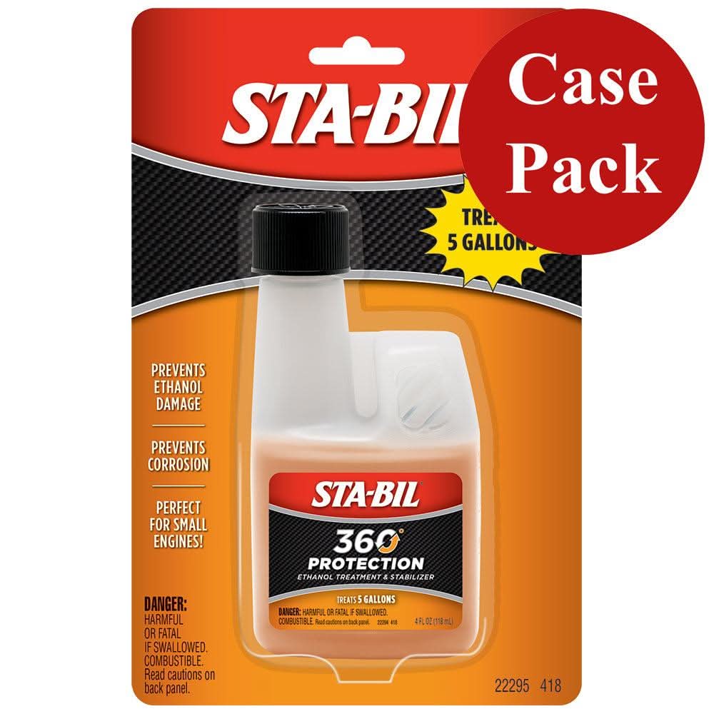 STA-BIL 360 Protection small engine ethanol treatment 4oz case pack prevents corrosion and fuel damage