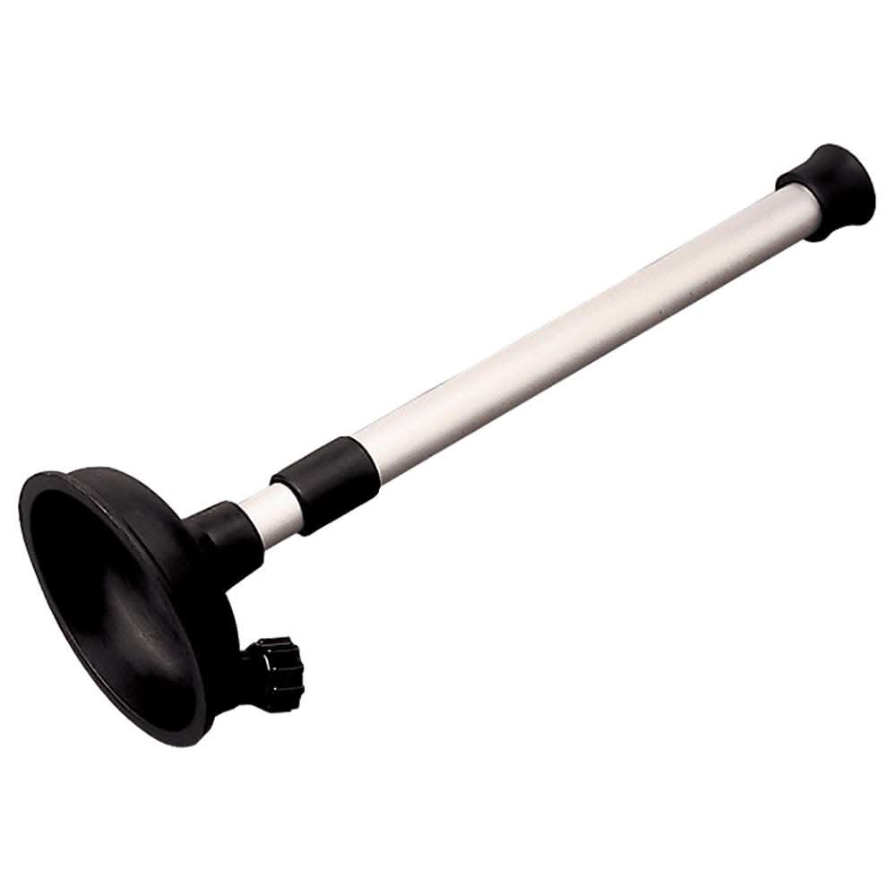 Sea-Dog Inboard Motor Flush tool with molded rubber cup and aluminum extension for flushing inboard motor cooling systems.