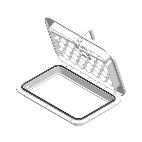Sea-Dog Triple Lock Rectangular Marine Hatch - 10" x 14" - White - 336520-3