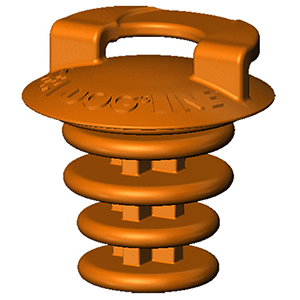 Sea-Dog Emergency Deck Fill Plug made of fuel resistant Nitrile-Buna rubber for 1-1/2" hose deck fills temporary use