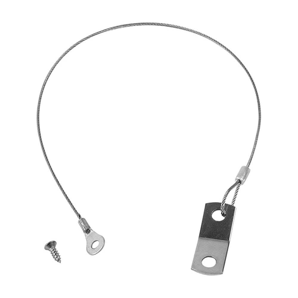 12-inch Sea-Dog corrosion-resistant stainless steel deck plate lanyard with fastener