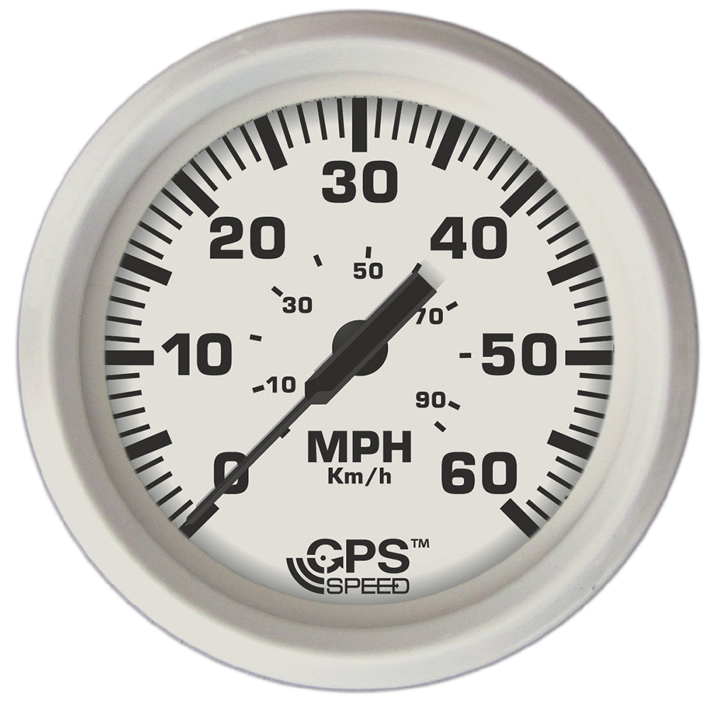 Faria Dress White 4" GPS Speedometer - 33147