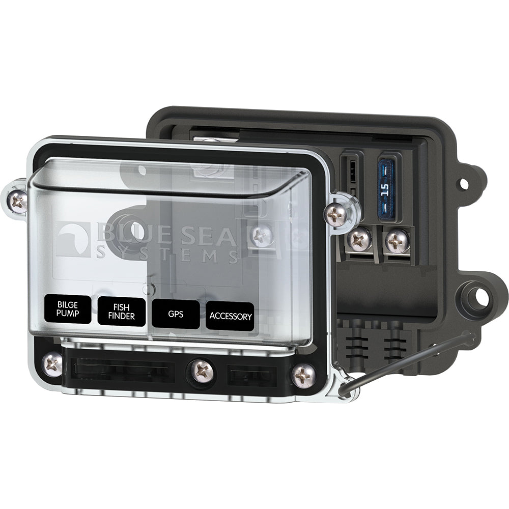 Blue Sea 5056 ST-Blade Water Resistant Fuse Block w/Cover - 5056