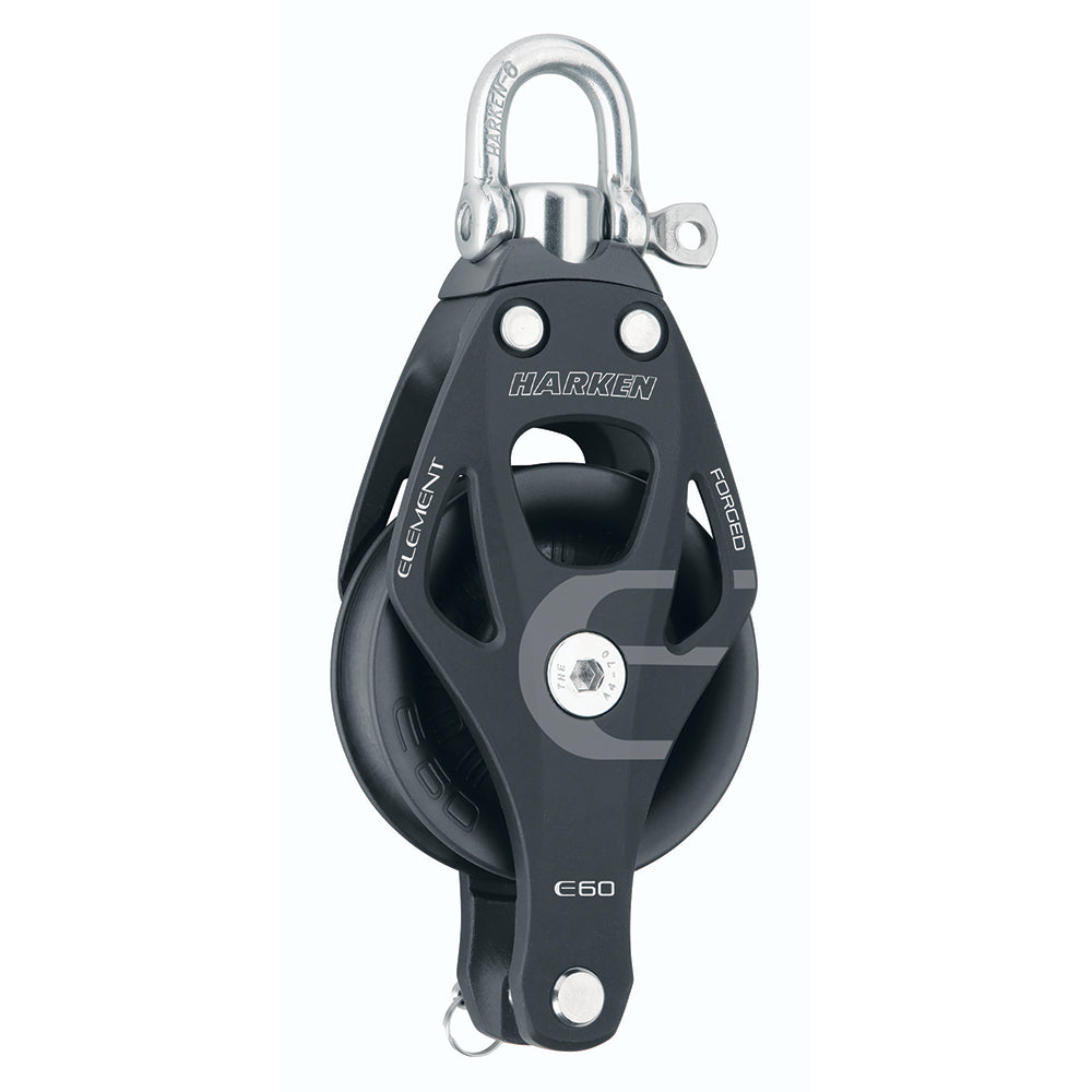 Harken 60mm Single Aluminum Element Block w/Swivel & Becket - 6261
