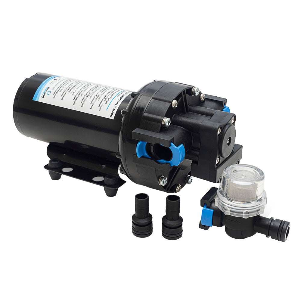 Albin Pump Water Pressure Pump 12V 4.0 GPM with quick connect ports and inlet strainer