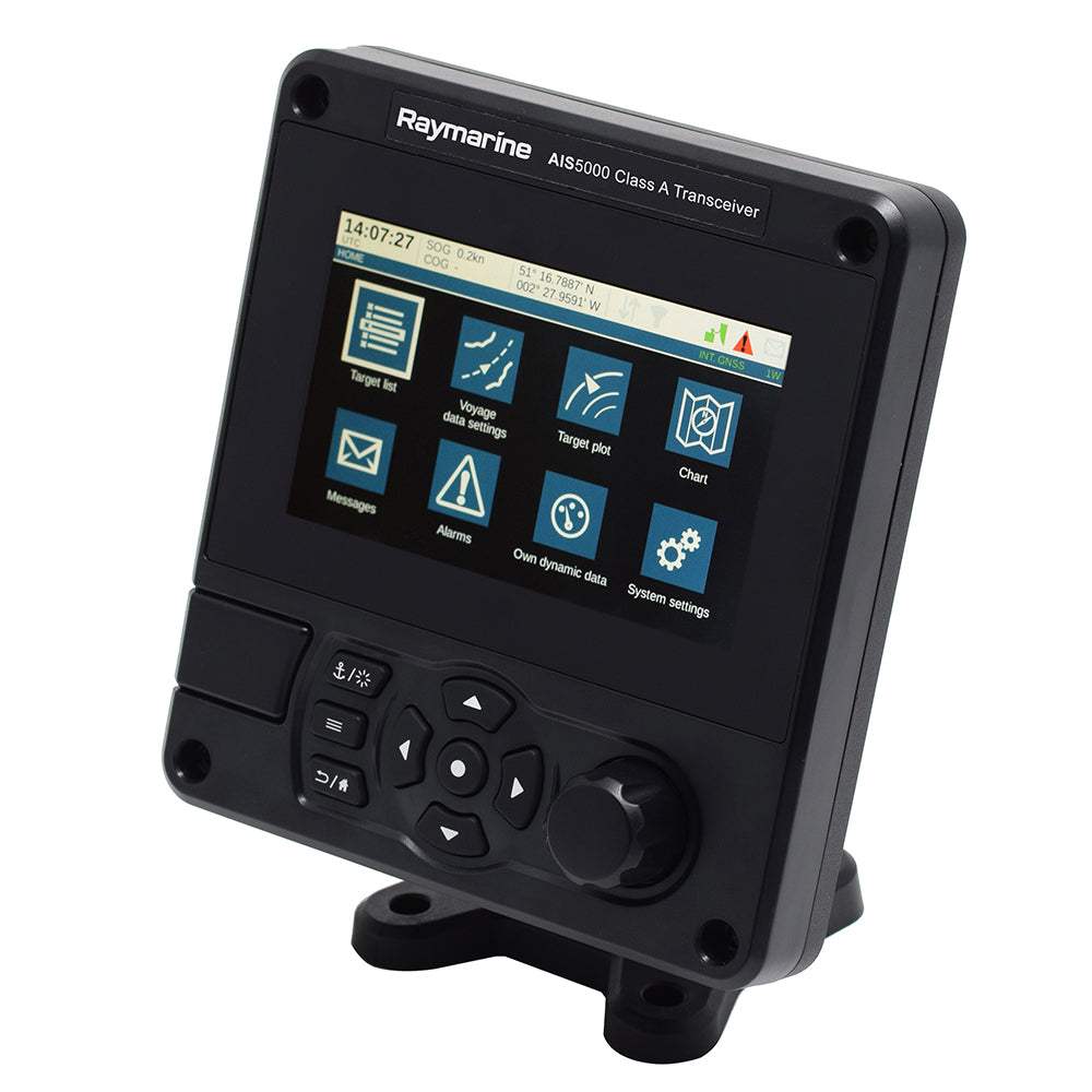 Raymarine AIS5000 Class A transceiver display unit for maritime first responders with touch screen and control buttons