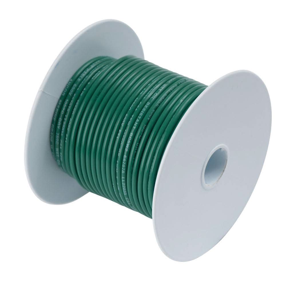 Ancor Tinned Copper Wire green 6 AWG 25 feet marine grade spool