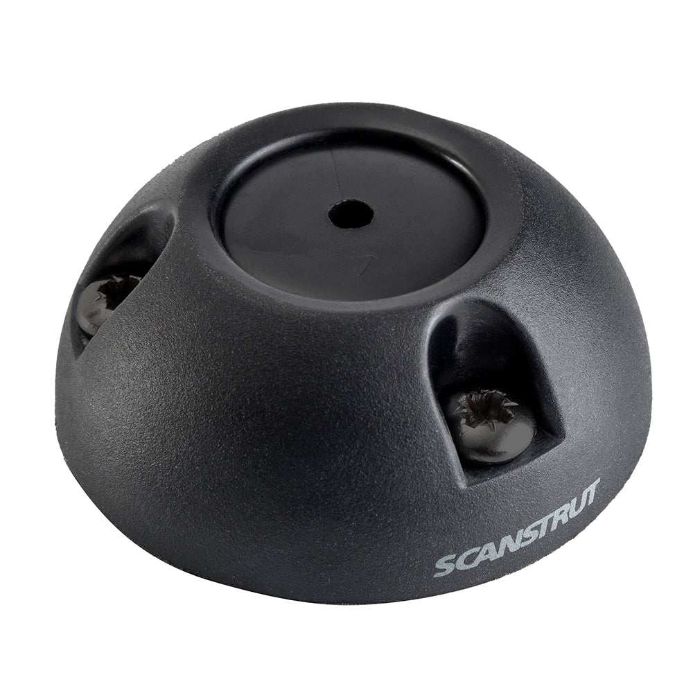Scanstrut black small deck seal connector for waterproof cable routing with Ø21mm connector size and 4-9mm cable diameter