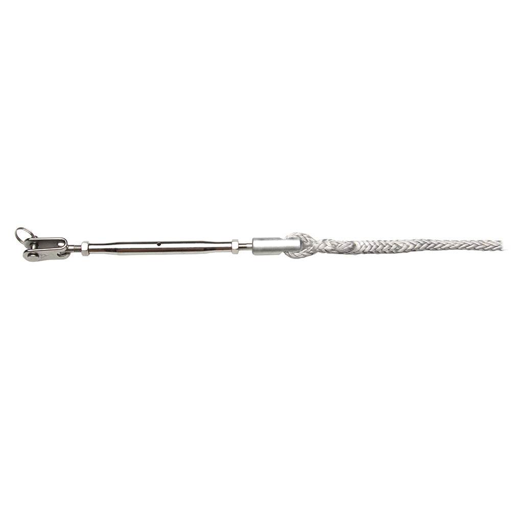 C. Sherman Johnson tubular turnbuckle with splice eye for marine Dyneema lines LS-2900