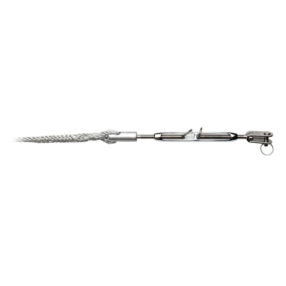 C. Sherman Johnson LS-5200 Open Body Turnbuckle with splice eye and Dyneema line fitting