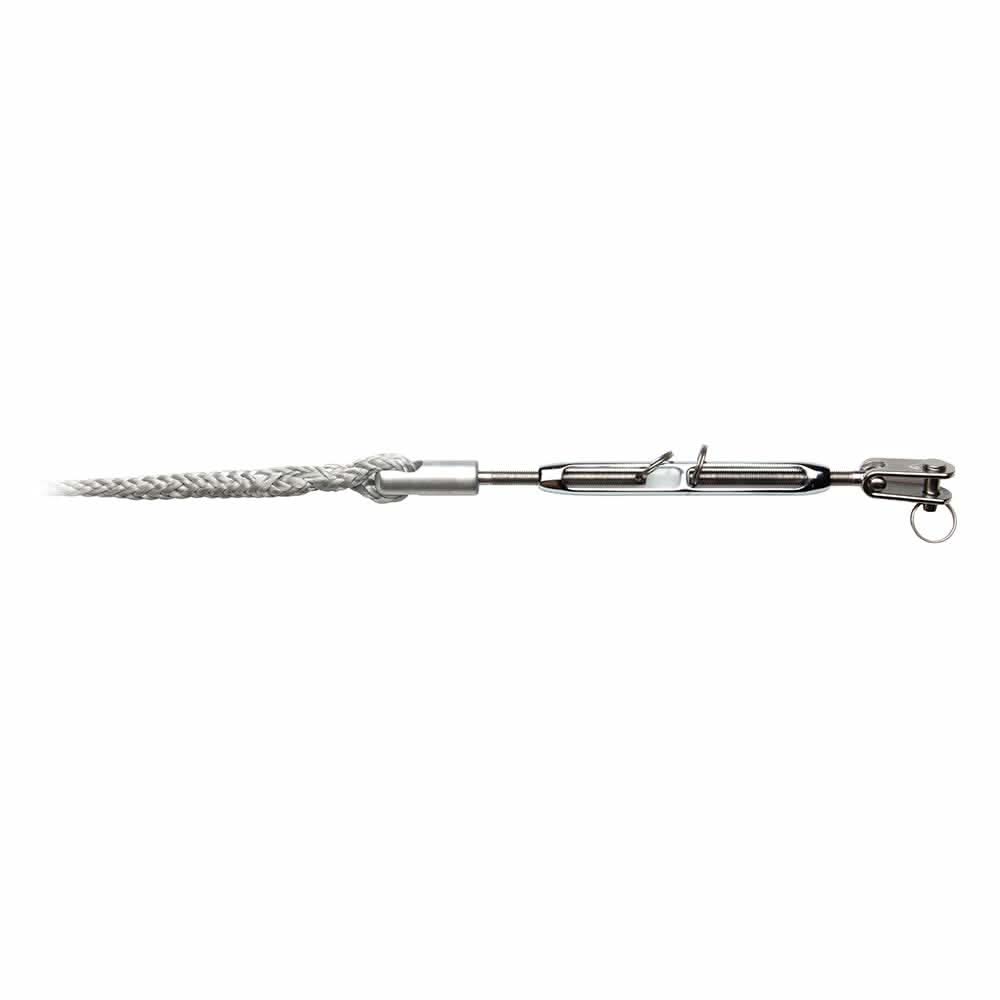 C. Sherman Johnson LS-5200 Open Body Turnbuckle with splice eye and Dyneema line fitting