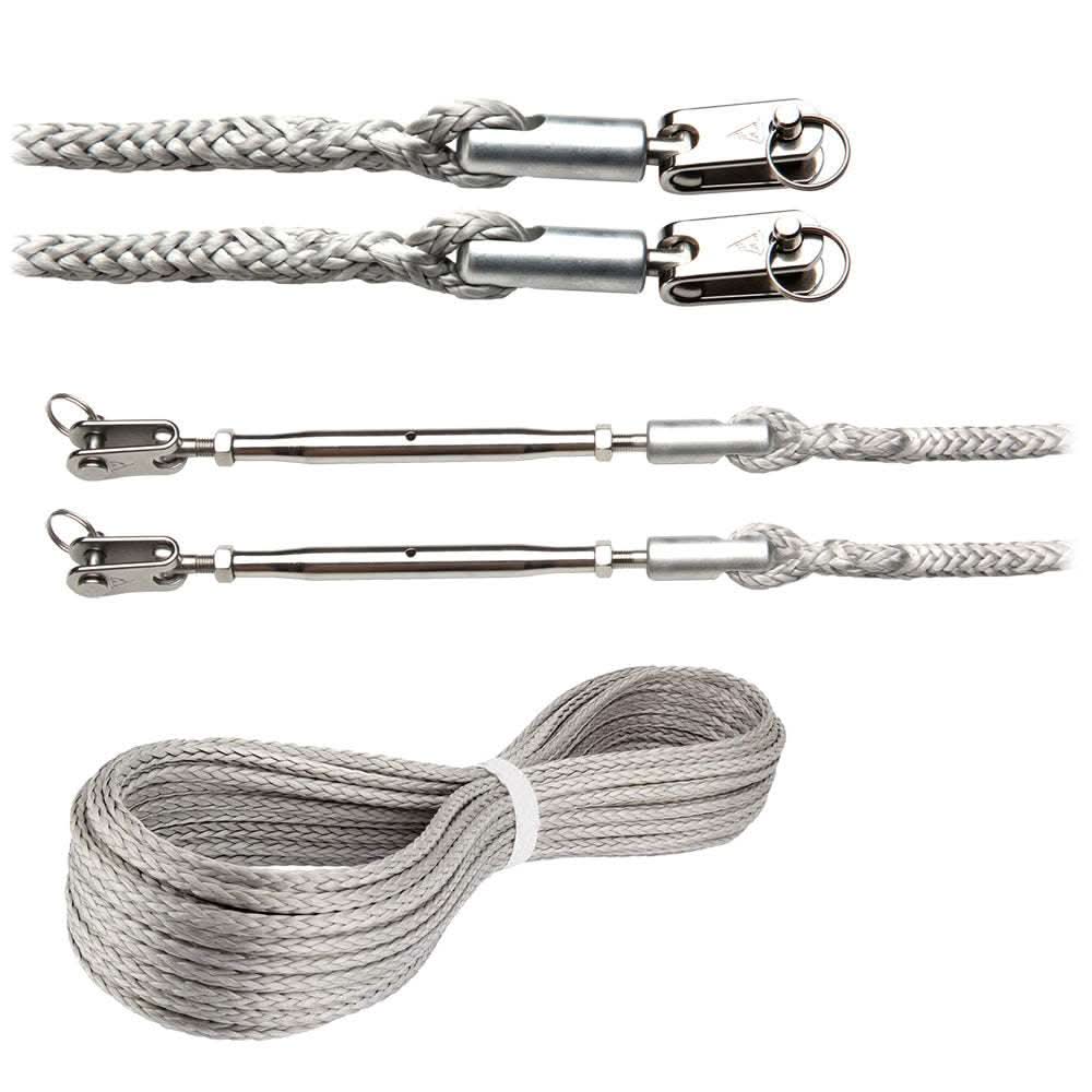 C. Sherman Johnson Splice Line Small Boat Kit with Dyneema line and stainless steel fittings for boats up to 30 feet