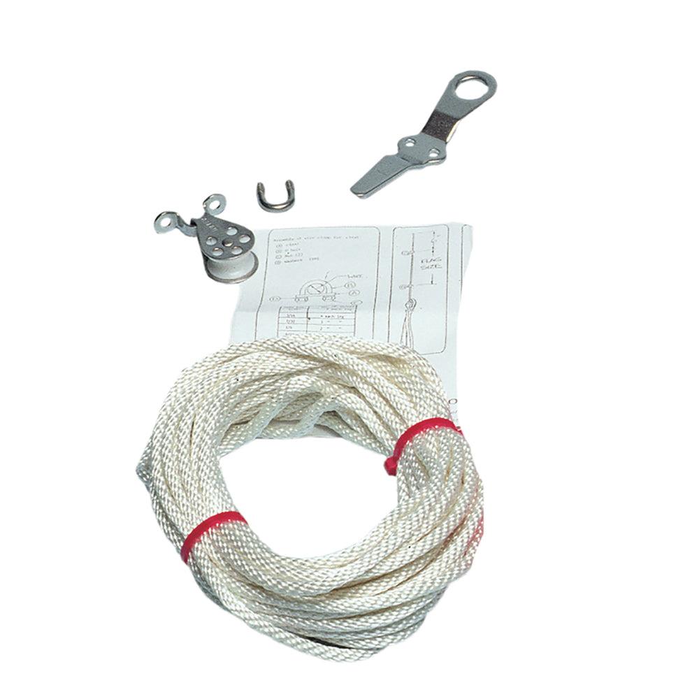 C. Sherman Johnson spreader flag halyard kit with 40ft polyester line and hardware