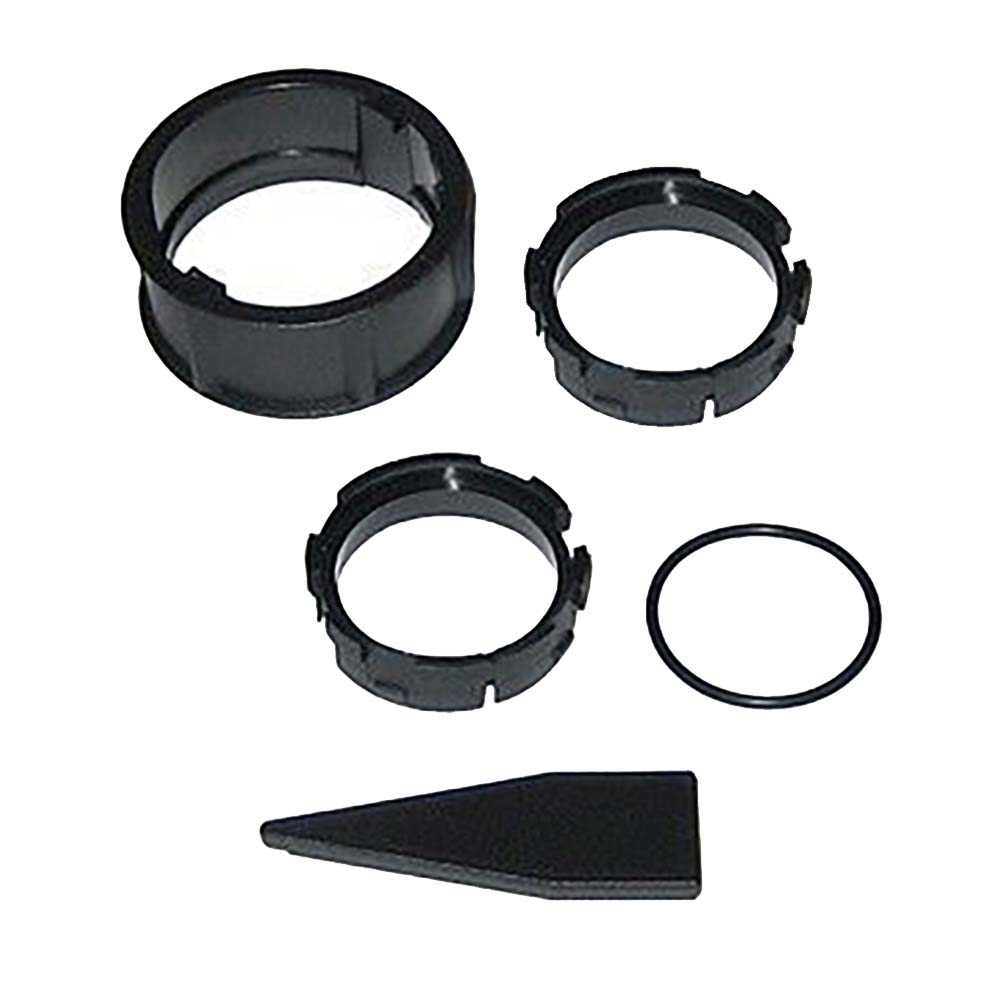 Raymarine Locking Collar Kit for RealVision 25-Pin connectors with multiple black plastic components