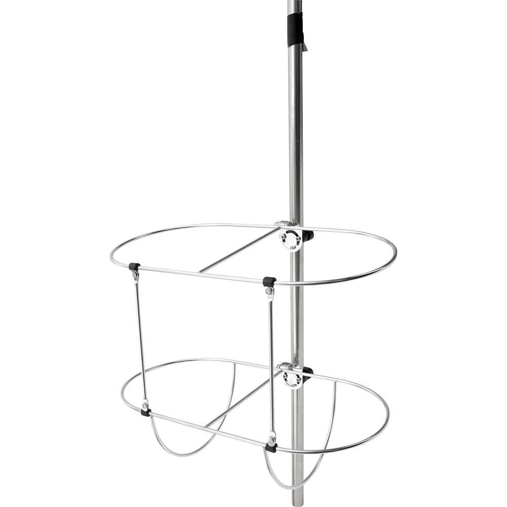 Sea-Dog Rail Mount stainless steel dual fender holder for 7/8" or 1" tubing, 9" size