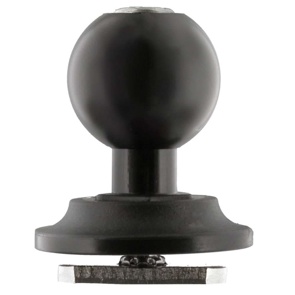 Scotty 158 1 inch ball with low profile track mount black adapter ball mount