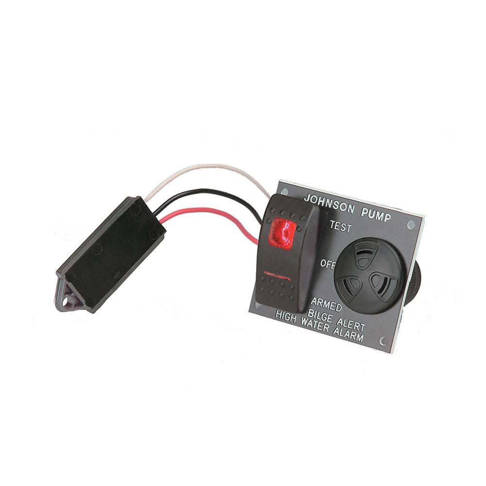 Johnson Pump Bilge Alert high water alarm 12V sensor with test and arm switch