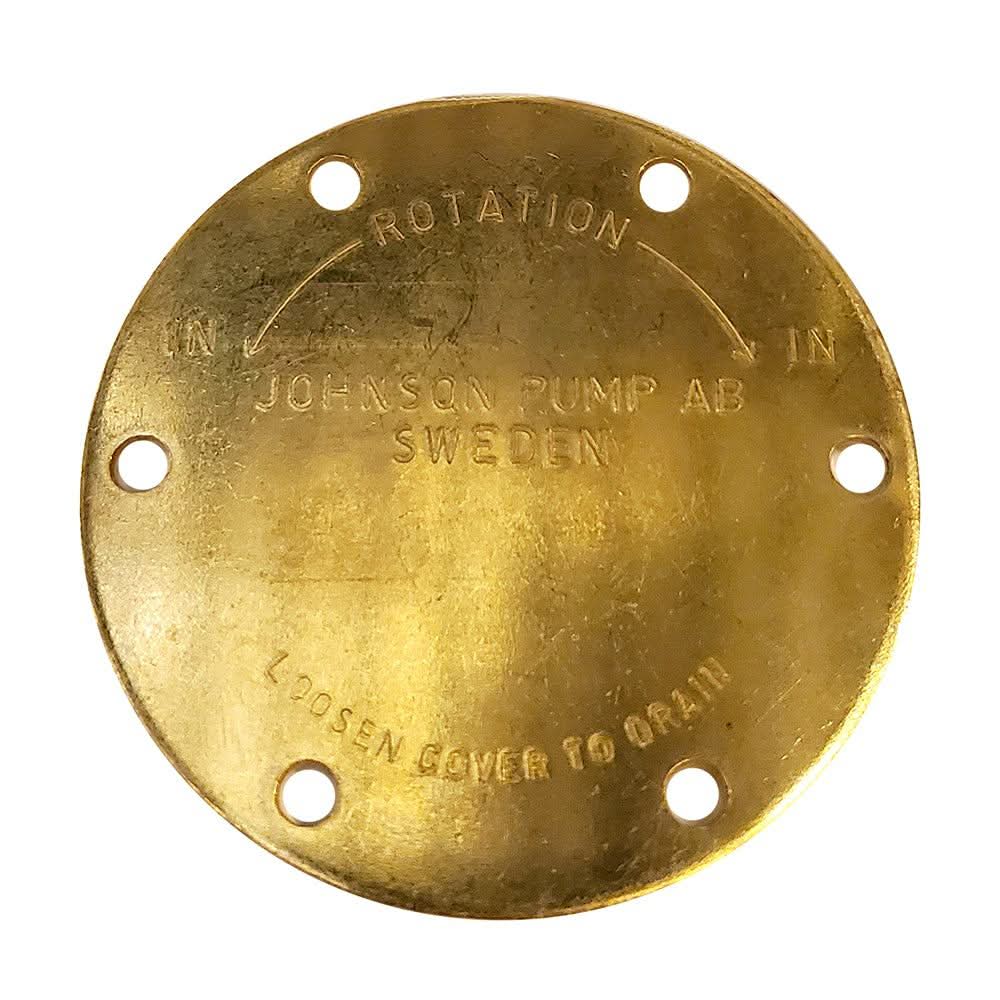 Johnson Pump stainless steel end cover F4/F5B 01-42398 with bolt holes