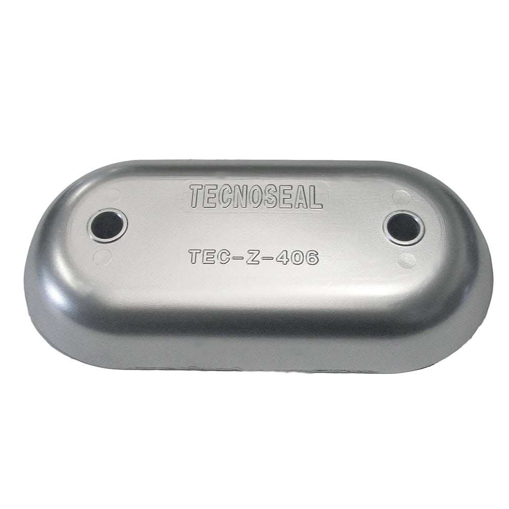 Tecnoseal magnesium hull plate anode TEC-Z-406MG 8-3/8 x 4-1/32 x 1-1/16 inches