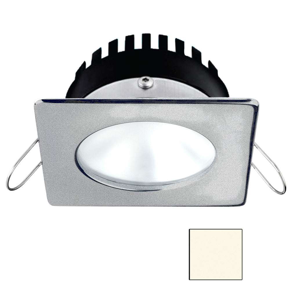 i2Systems Apeiron PRO A506 6W spring mount marine LED light brushed nickel square round cool white