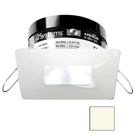 i2Systems Apeiron PRO A503 - 3W Spring Mount Light - Square/Square - Neutral White - White Finish - A503-34BBR