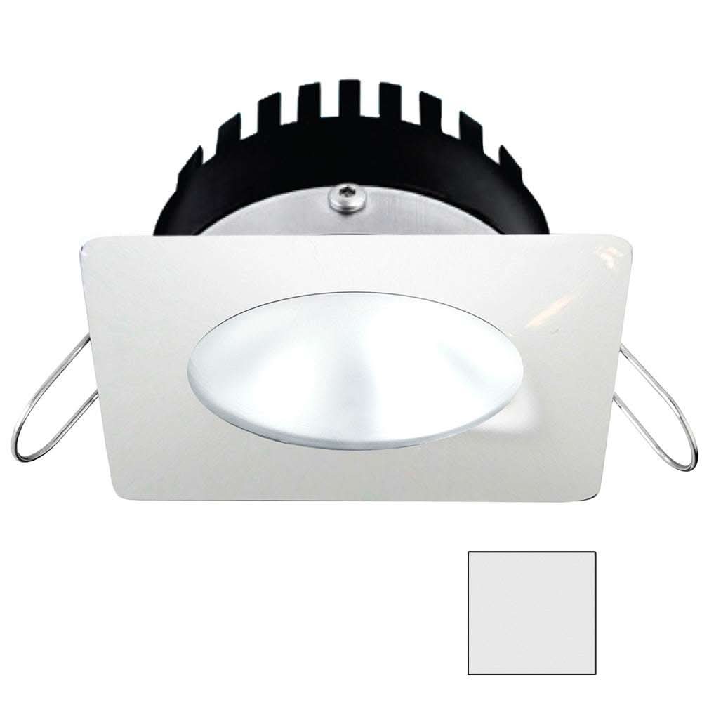 Apeiron PRO A506 6W spring mount marine LED downlight square cool white white finish