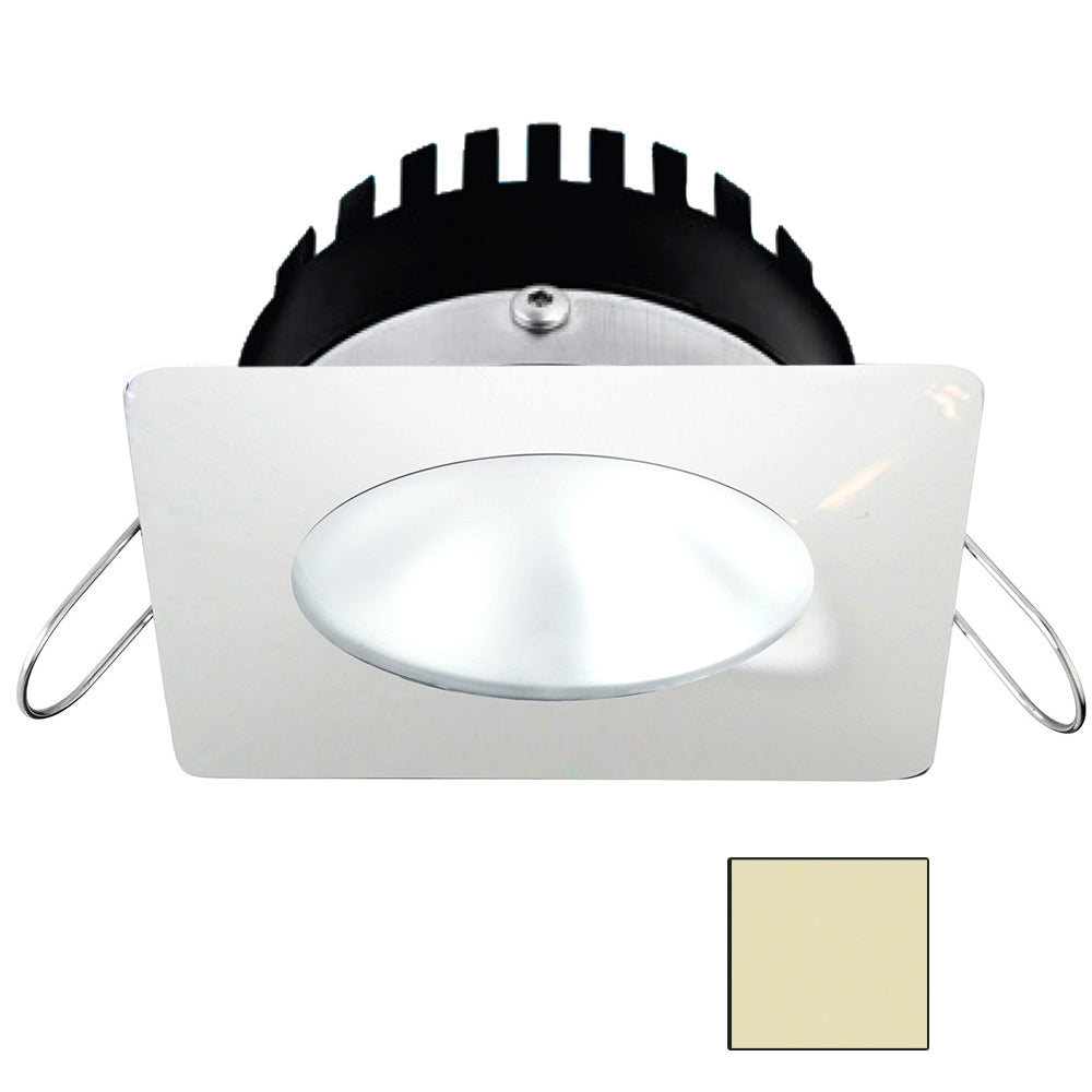 i2Systems Apeiron PRO A506 - 6W Spring Mount Light - Square/Round - Warm White - White Finish - A506-32CBBR