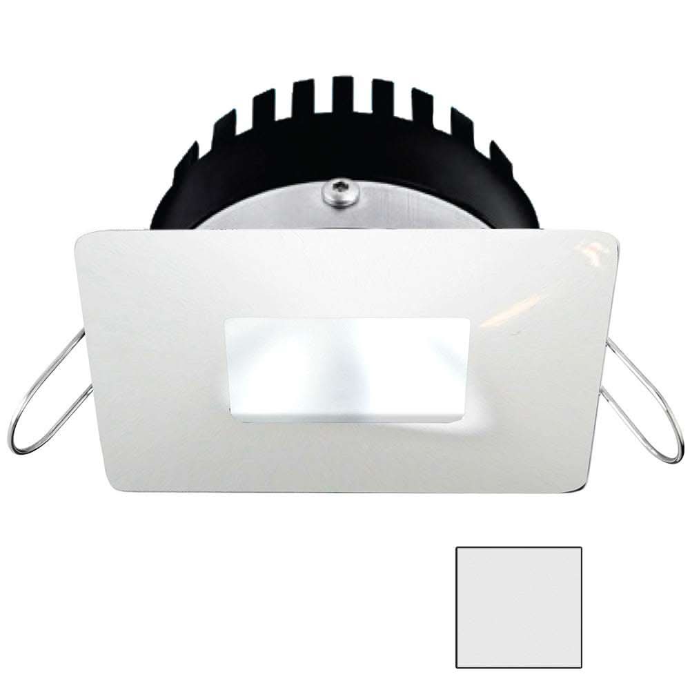 i2Systems Apeiron PRO A506 6W spring mount marine LED downlight square cool white finish
