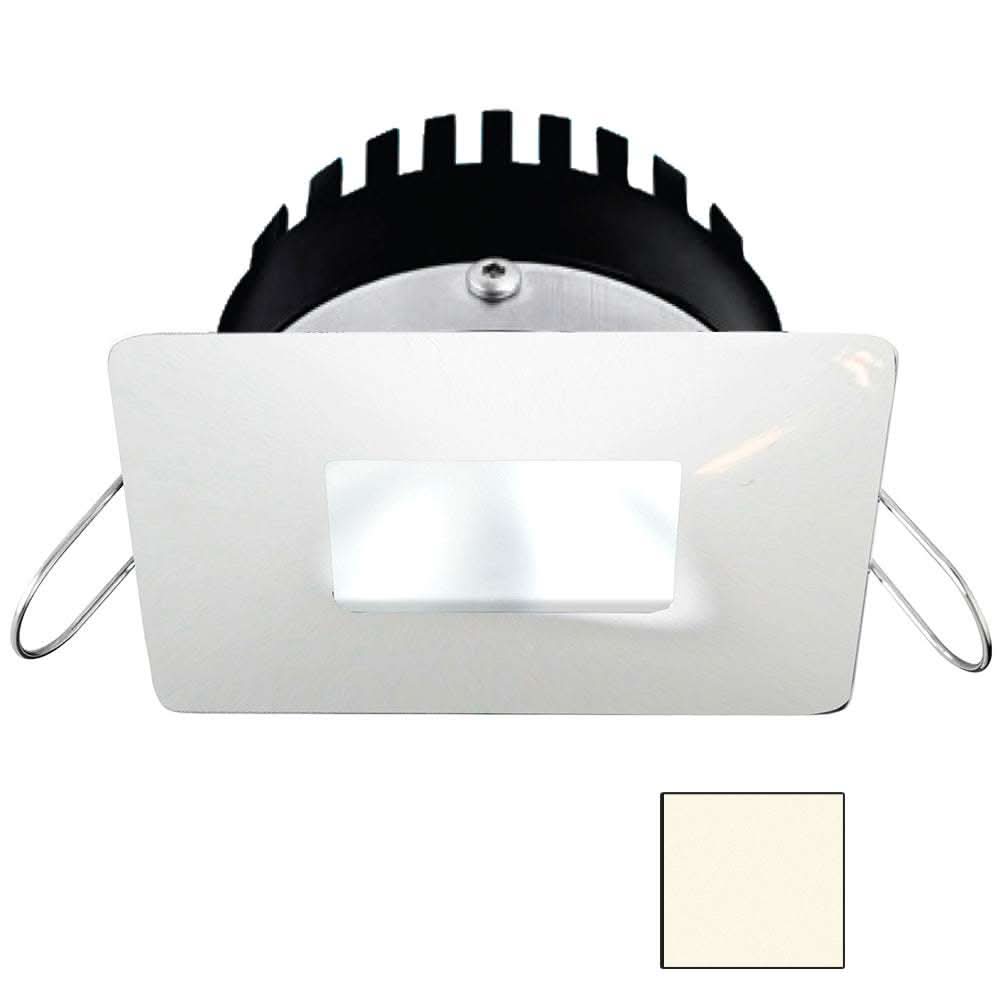 i2Systems Apeiron PRO A506 6W square spring mount marine LED light in white finish with neutral white illumination