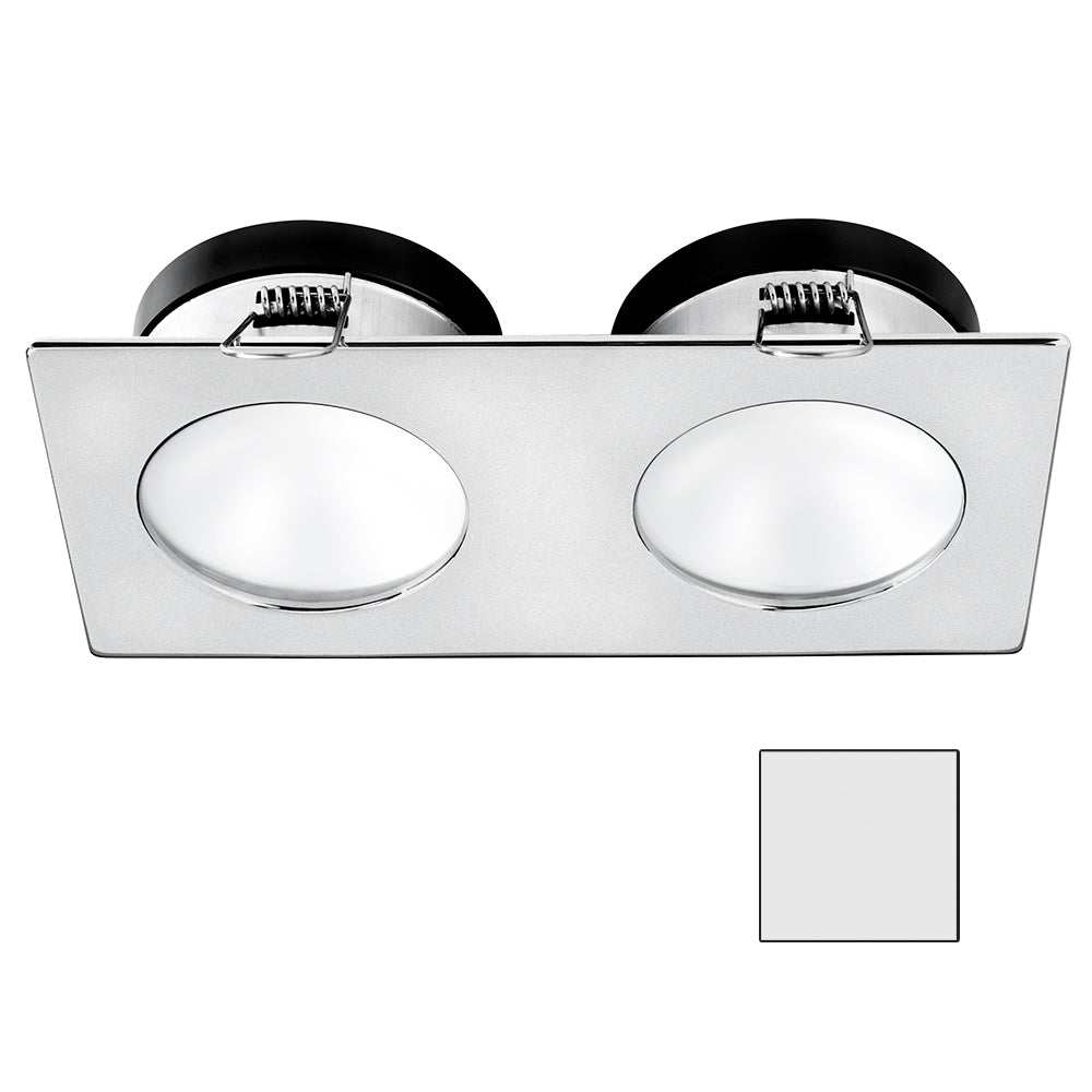 i2Systems Apeiron A1110Z - 4.5W Spring Mount Light - Double Round - Cool White - Brushed Nickel Finish - A1110Z-45AAH