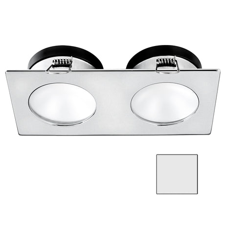 i2Systems Apeiron A1110Z - 4.5W Spring Mount Light - Double Round - Cool White - Brushed Nickel Finish - A1110Z-45AAH