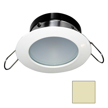 i2Systems Apeiron A1110Z - 4.5W Spring Mount Light - Round - Warm White - White Finish - A1110Z-31CAB