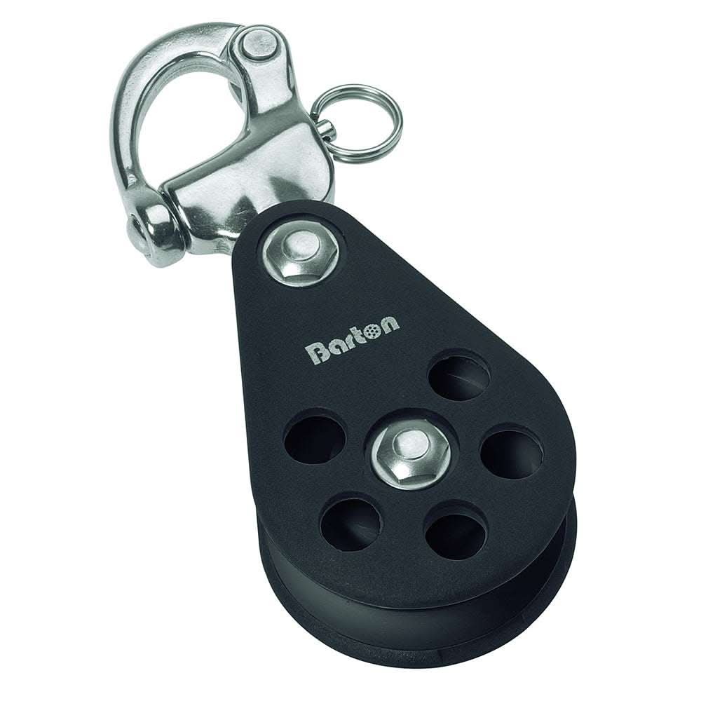 Series 5 Single Snap Shackle Block by Barton Marine with 54mm sheave and plain bearing design