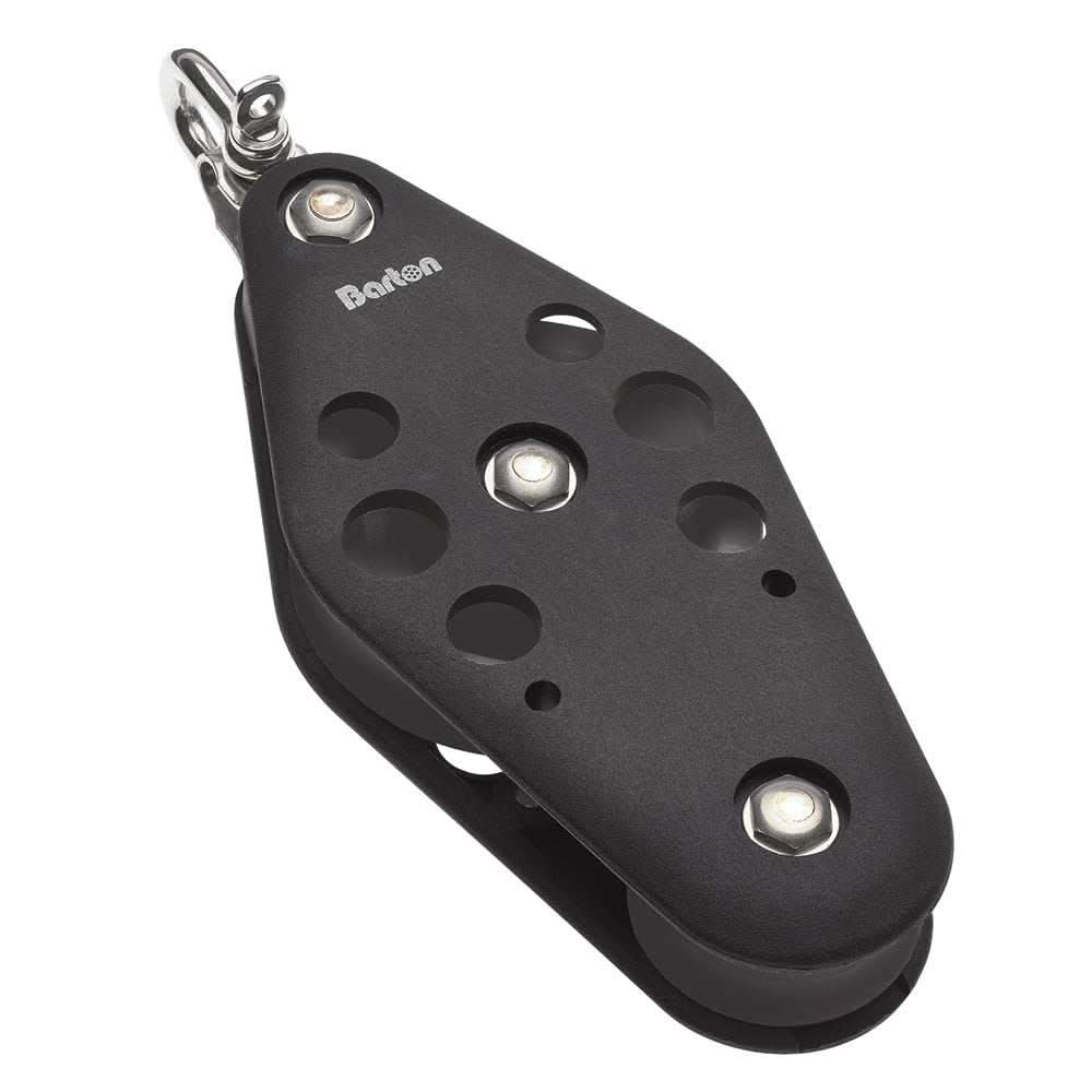 Barton Marine Series 5 Fiddle Reverse Shackle Block 54mm with plain bearing and acetal sheave for marine use