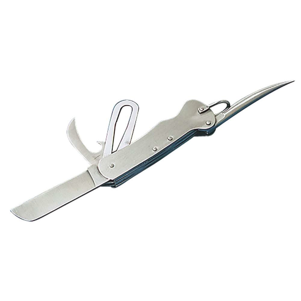 Sea-Dog Rigging Knife 304 stainless steel with Marlin spike and multitools