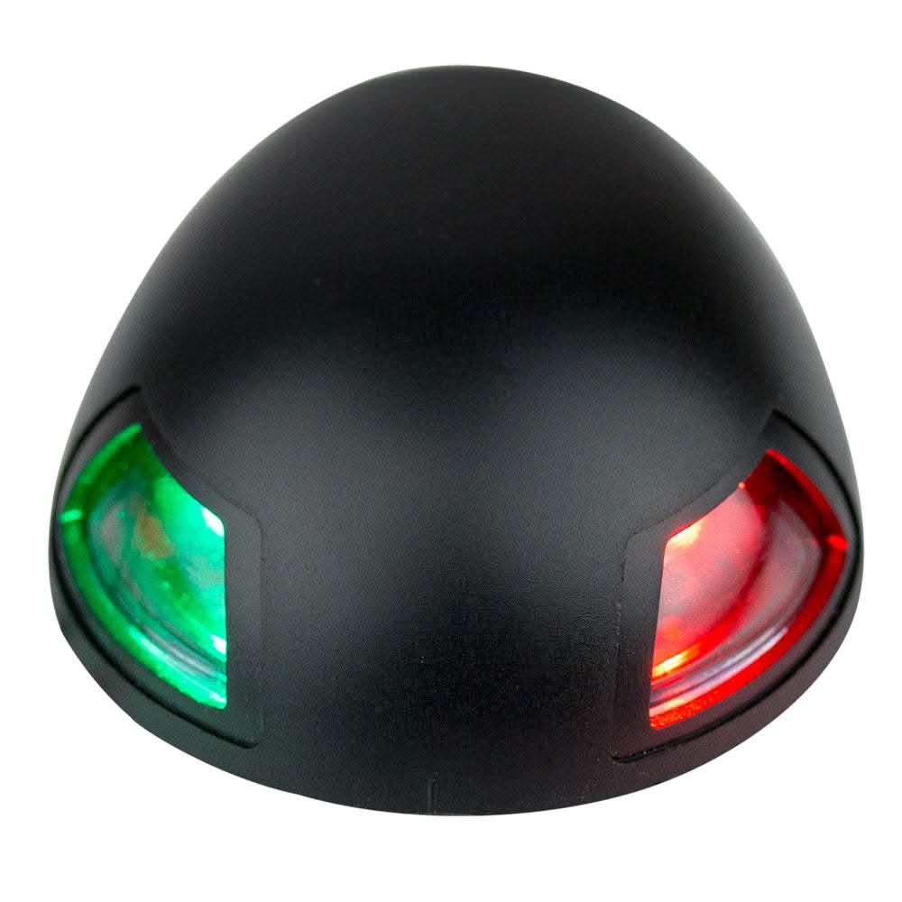 Sea-Dog Black LED combination bow light with 304 stainless steel and ABS housing, red and green navigation lights.