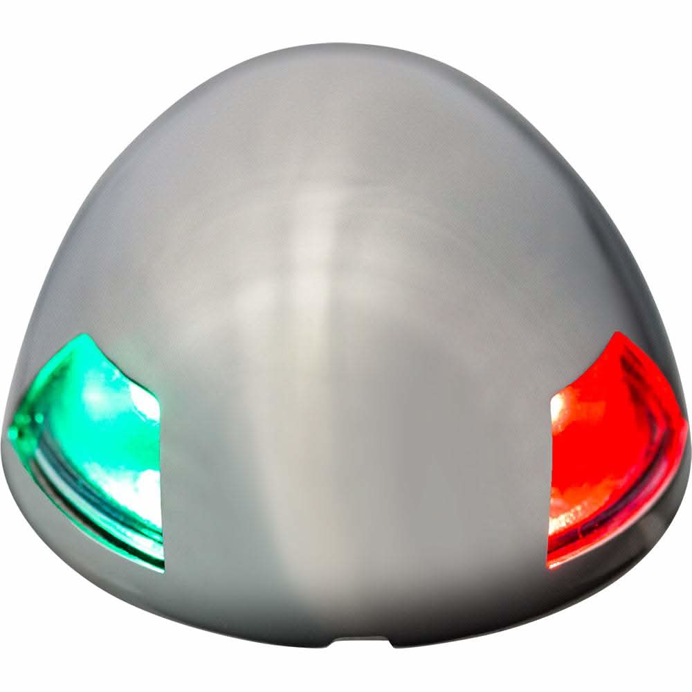 Sea-Dog stainless steel combination bow light with green and red LED navigation lights