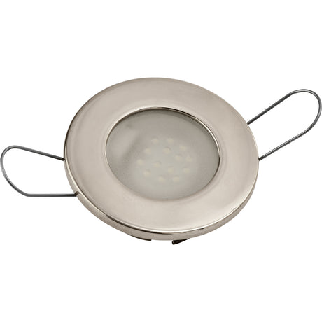Sea-Dog LED Overhead Light - Brushed Finish - 60 Lumens - Frosted Lens - Stamped 304 Stainless Steel - 404232-3