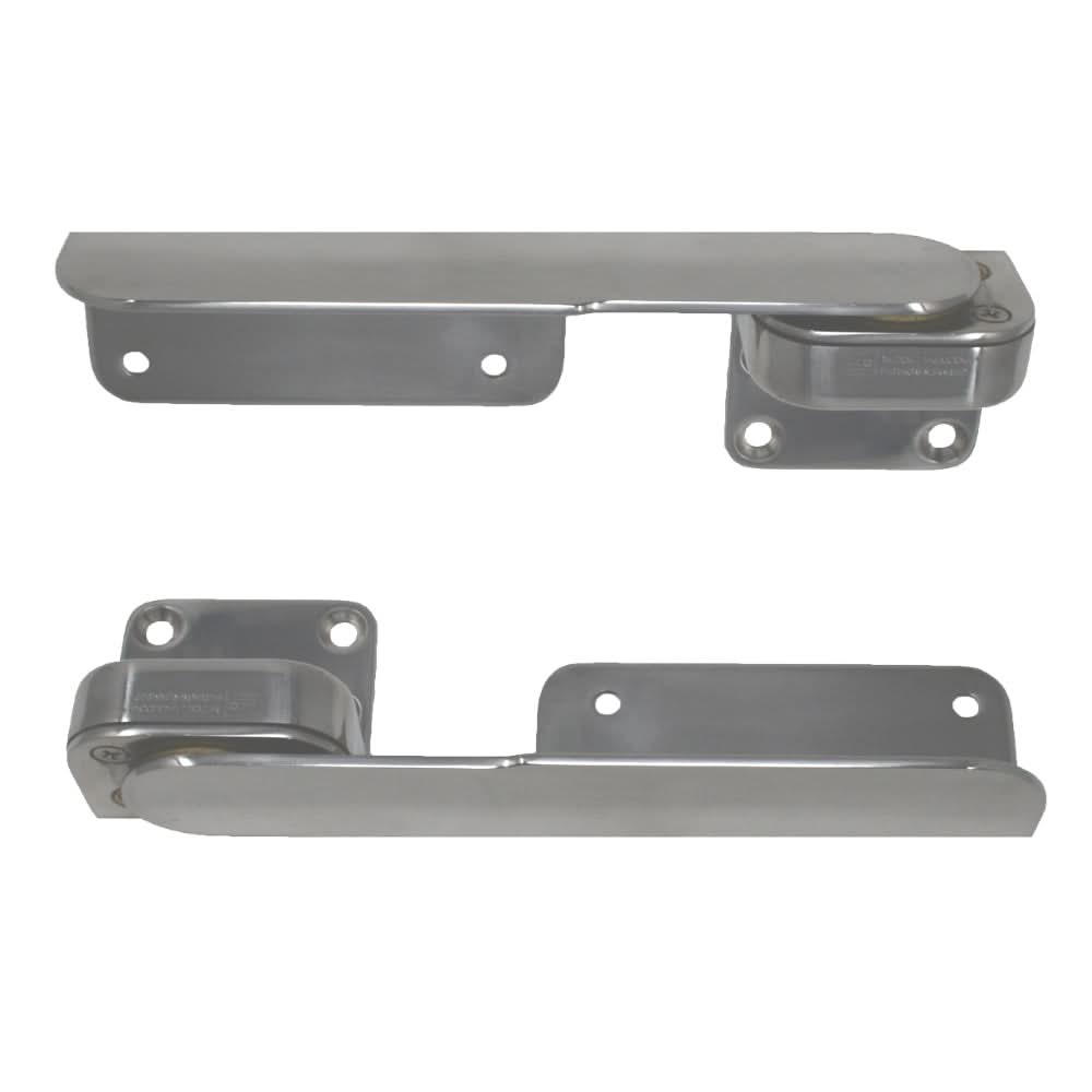 TACO Command Ratchet Hinges 9-3/8" Polished 316 Stainless Steel - Pair - H25-0016