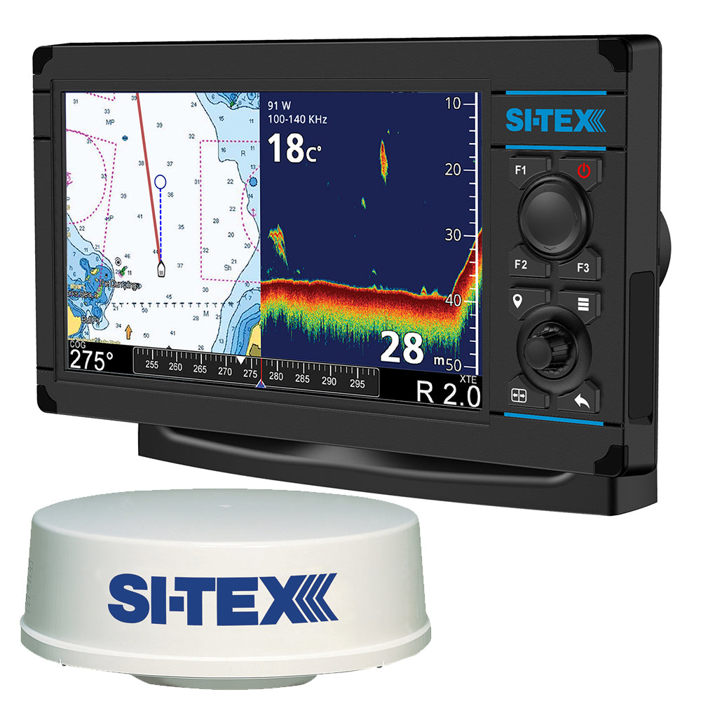 SI-TEX NavPro 900 with MDS-12 WiFi 24" Hi-Res Digital Radome Radar with 10M Cable - NAVPRO900R